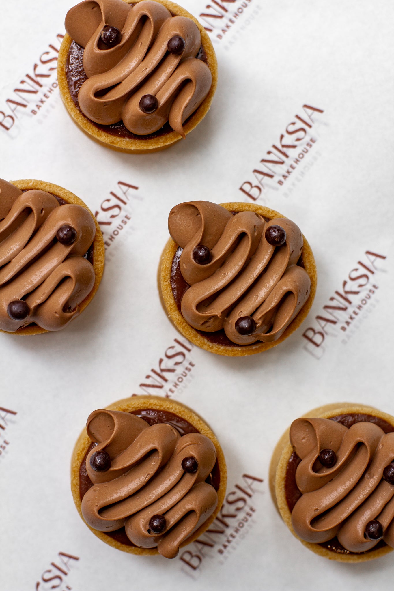 Mini Chocolate Tarts - Catering Banksia Bakehouse Sydney