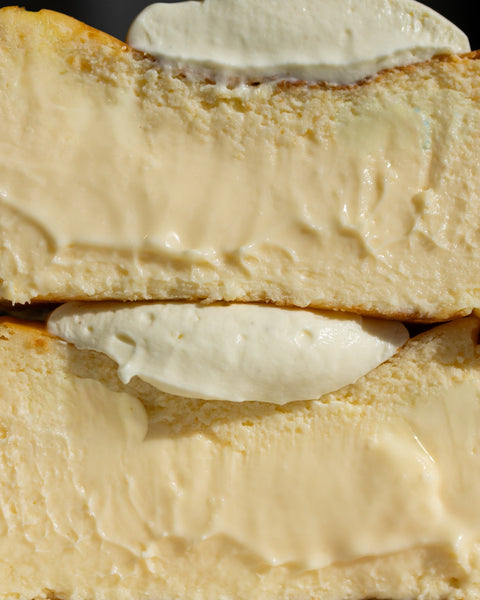 Burnt Basque Cheesecake Cross Section