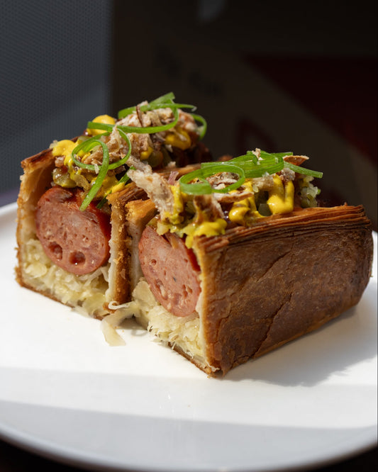 Franky Sausage Roll Cross Section