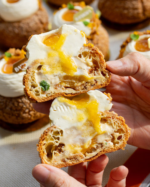 Ginger Crumble Choux 