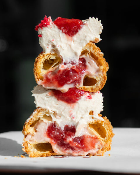 Mini Strawberry Choux Catering Banksia Bakehouse 2