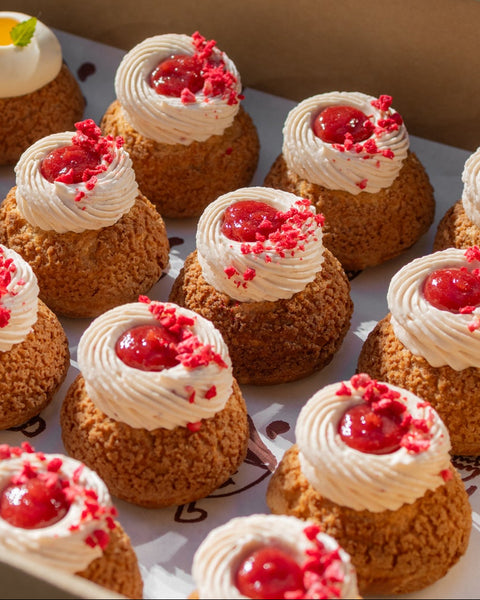 Mini Strawberry Choux Catering Banksia Bakehouse 3