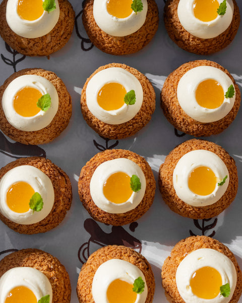 Mini Yuzu and Mandarin Choux Banksia Bakehouse Catering