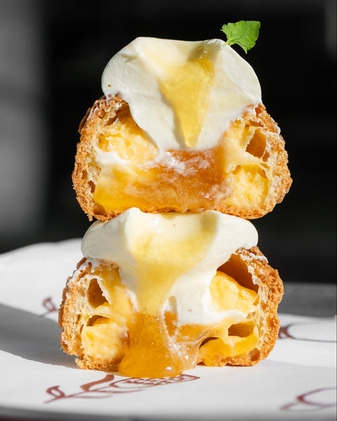 Mini Yuzu and Mandarin Choux Banksia Bakehouse Catering