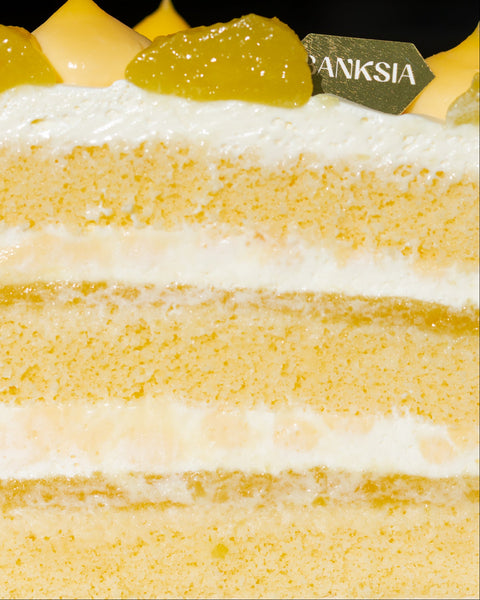 Yuzu and Pineapple Cross Section