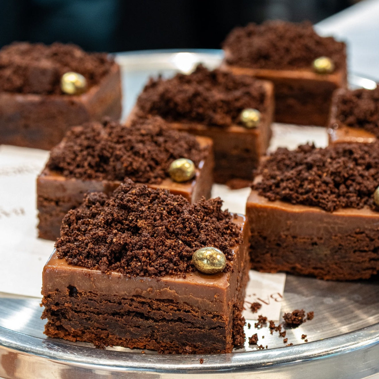 Flourless Chocolate Brownie w/Coffee Caramel Ganache | Banksia Bakehouse