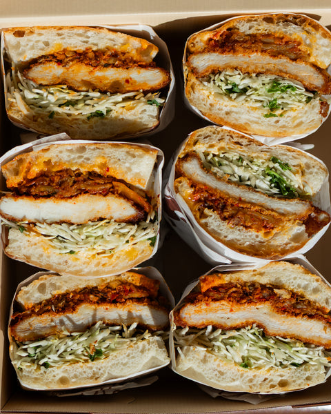 Chicken Schnitzel Focaccia Sandwiches (6) From 11am