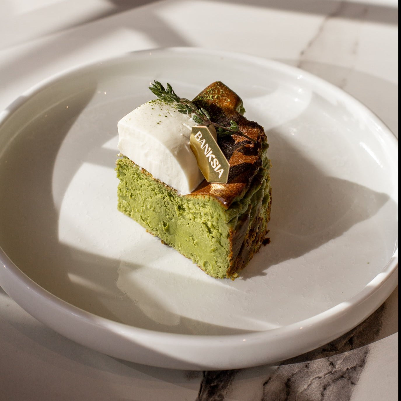 Matcha Basque Cheesecake