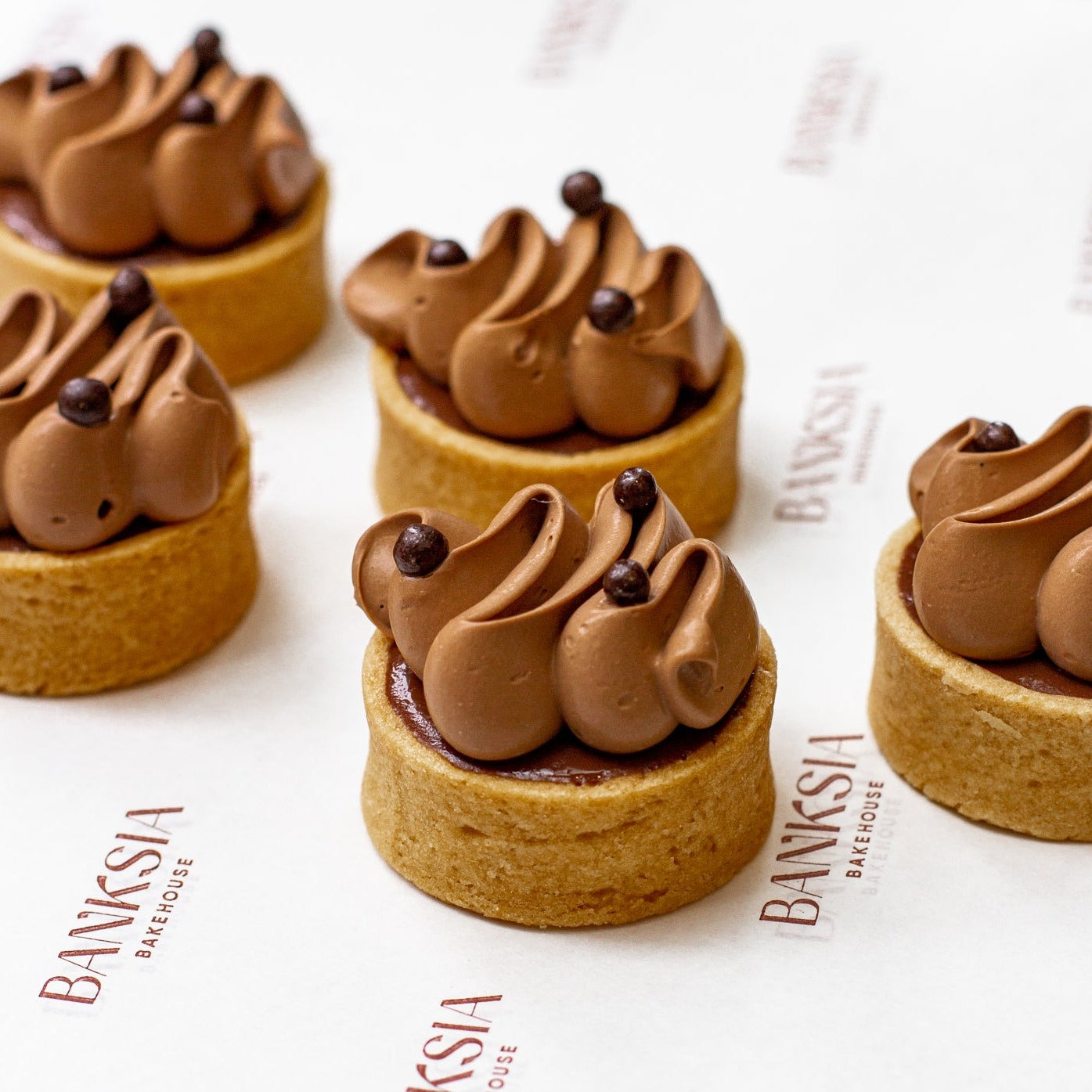 Mini Chocolate Tarts - Catering Banksia Bakehouse Sydney